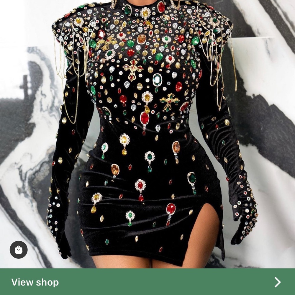 Beautiful stoned dress